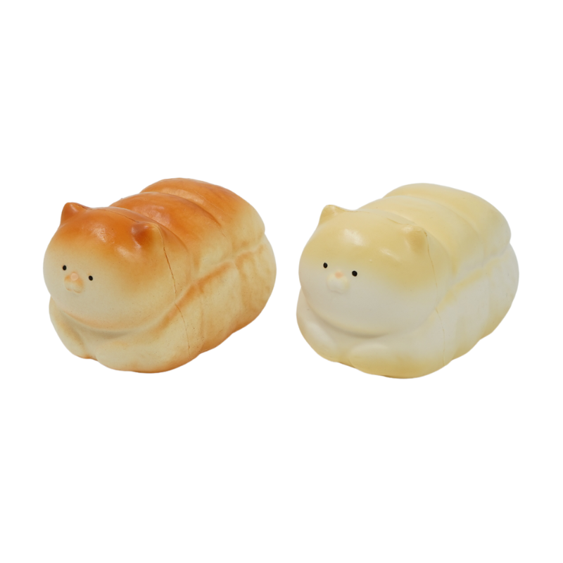 Slow Rising Squishy - Chubby Kitty Bread【Sweet Bakery Scent】85g Mellow Lab x Sweetbuns Stress Relief Toy