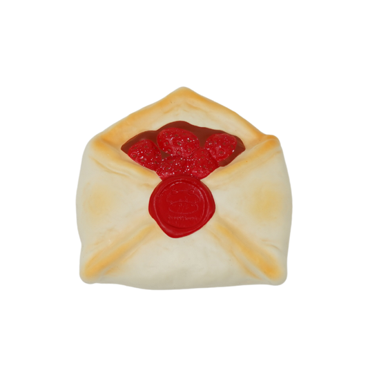 Slow Rising Squishy Strawberry Love Envelope Bread 【Sweet Bakery Scent】100g Mellow Lab x Sweetbuns Stress Relief Toy