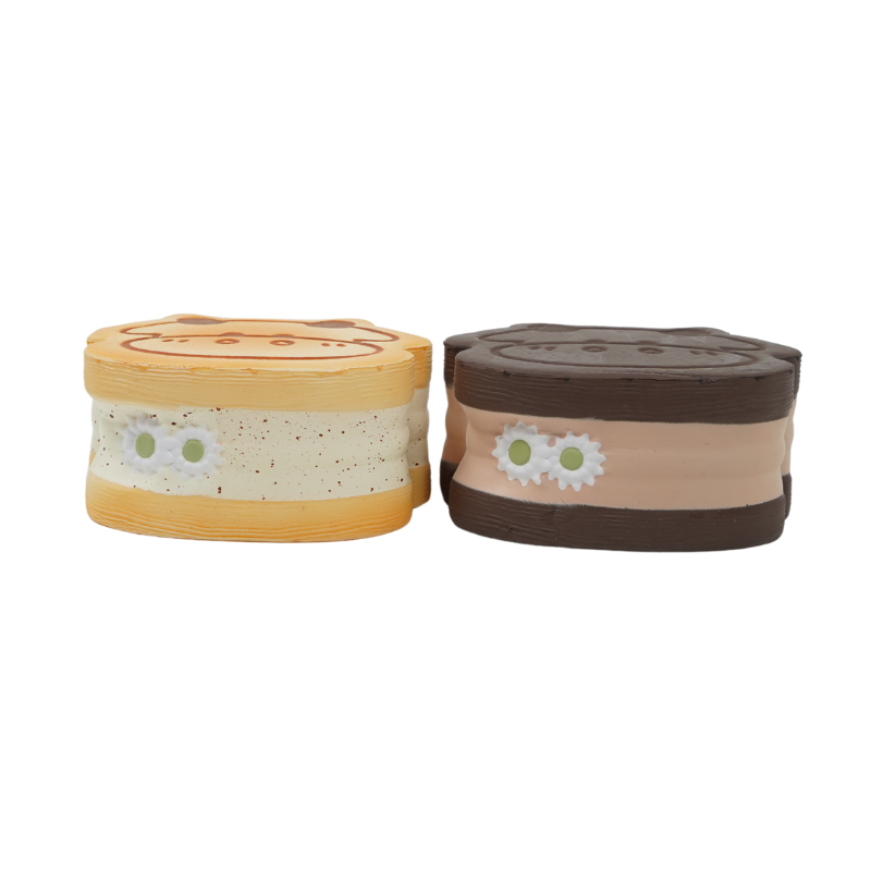 Slow Rising Squishy - Moo Moo Fruit & Daisy Sandwich【Sweet Bakery Scent】95g Mellow Lab x Sweetbuns Stress Relief Toy