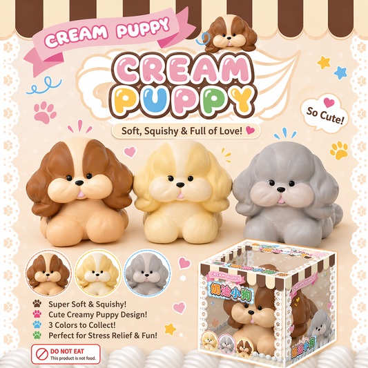 Slow Rising Squishy - Creamy Puppy Mellow Lab Stress Relief Toy