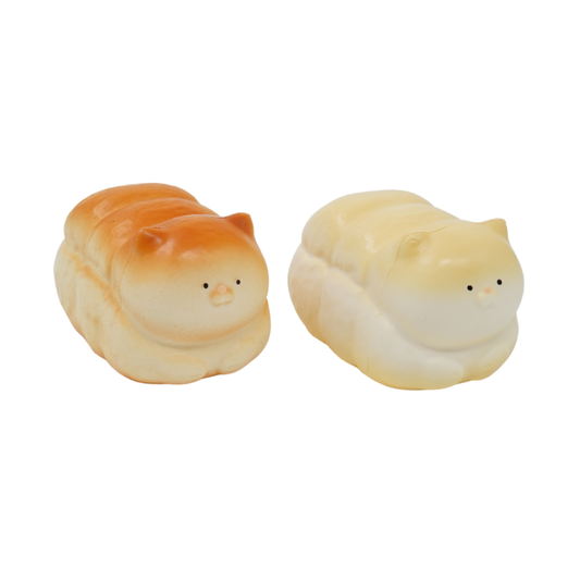 Slow Rising Squishy - Chubby Kitty Bread【Sweet Bakery Scent】85g Mellow Lab x Sweetbuns Stress Relief Toy