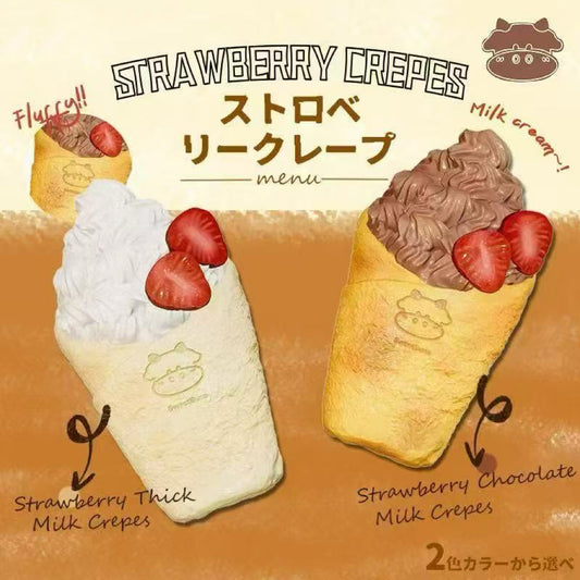 Slow Rising Squishy - Sweet Crêpe【Sweet Bakery Scent】76g Mellow Lab x Sweetbuns Stress Relief Toy