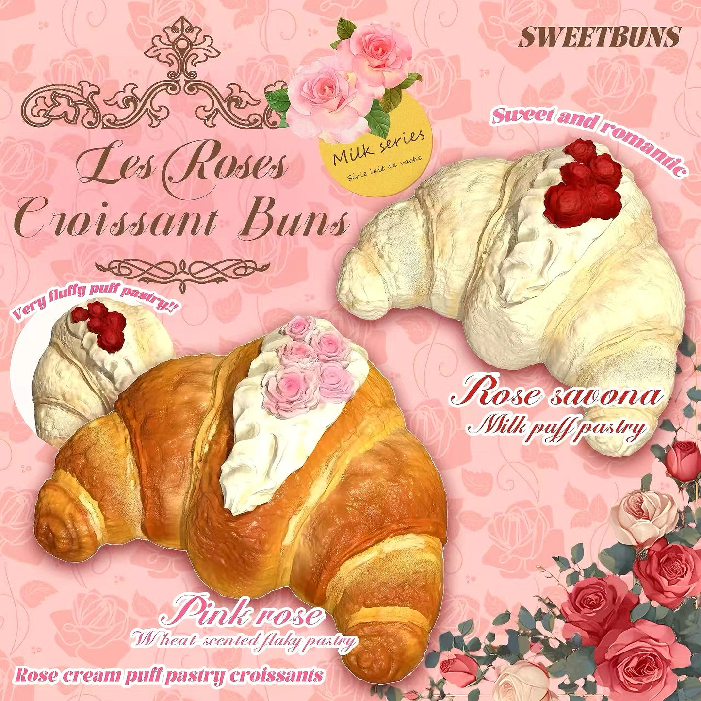 Slow Rising Squishy ✦ Bakery Series Dessert-inspired ✦ Mellow Lab x Sweetbuns Stress Relief Toy