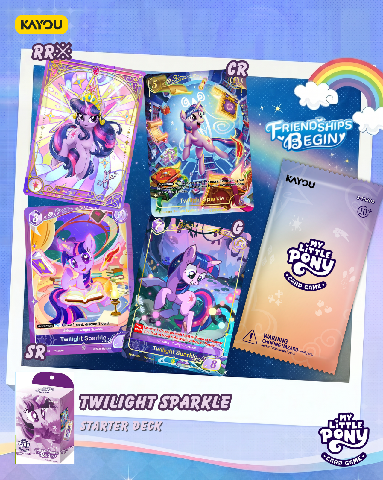 KAYOU My Little Pony Trading Card Game - Friendships Begin - Starter Set