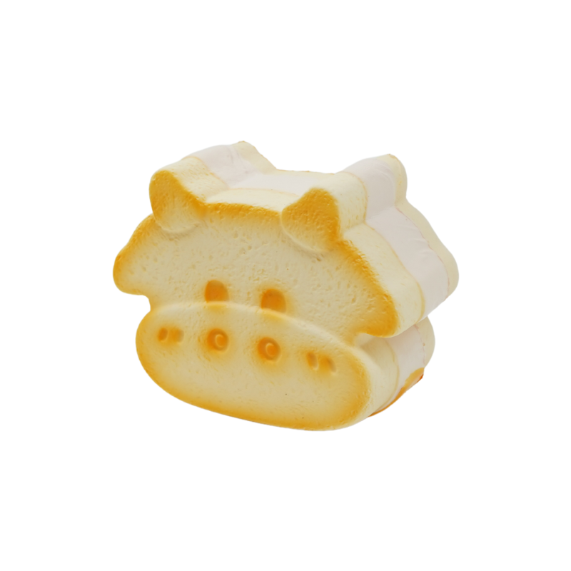 Slow Rising Squishy - Moo Moo Fruit & Daisy Sandwich【Sweet Bakery Scent】95g Mellow Lab x Sweetbuns Stress Relief Toy