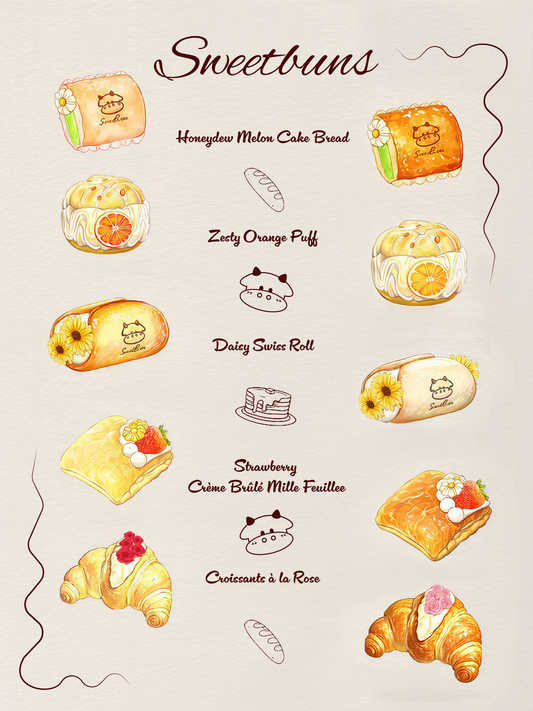 Slow Rising Squishy ✦ Bakery Series Dessert-inspired ✦ Mellow Lab x Sweetbuns Stress Relief Toy