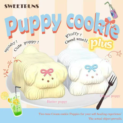 Slow Rising Squishy - Creamy Puppy Cookie Mellow Lab x Sweetbuns Stress Relief Toy